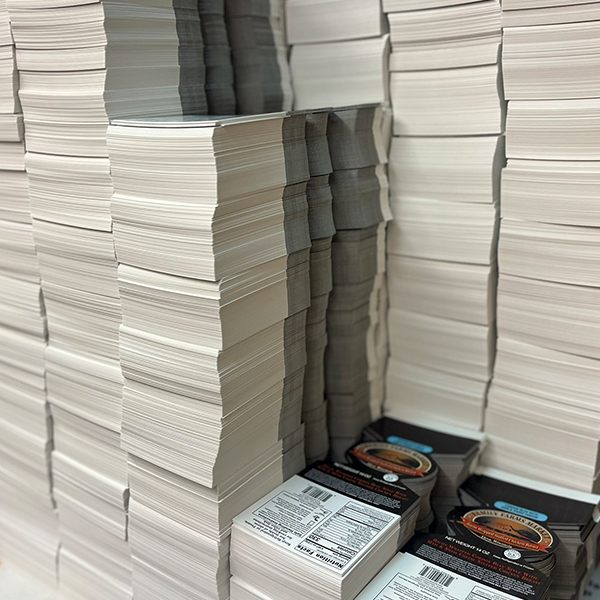 Stack of Labels